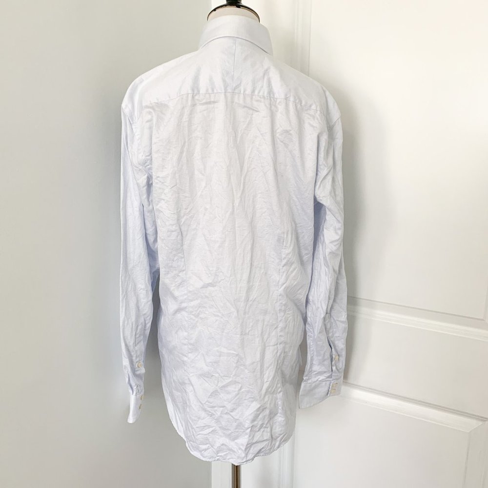 Ted Baker Light Blue Pinpoint Pattern Button Down… - image 3